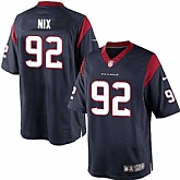 Nike Men & Women & Youth Texans #92 Nix Navy Team Color Game Jersey,baseball caps,new era cap wholesale,wholesale hats